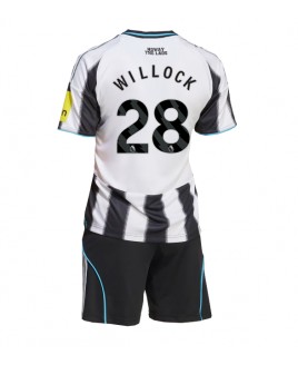 Günstige Newcastle United Joe Willock #28 Heimtrikotsatz Kinder 2025-26 Kurzarm (+ Kurze Hosen)